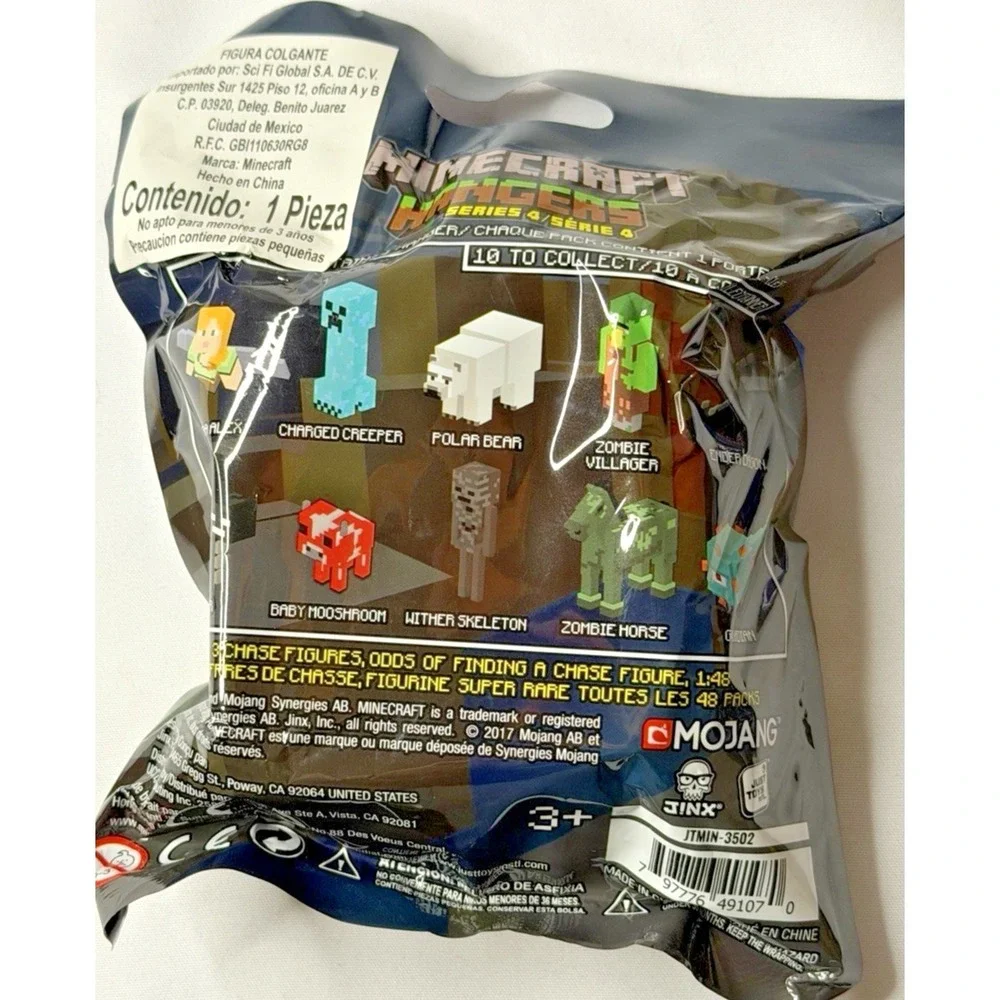 Minecraft‎ Hanger Series 4 Blind Bag Lot of 4 Sealed Mojang JINX Figures